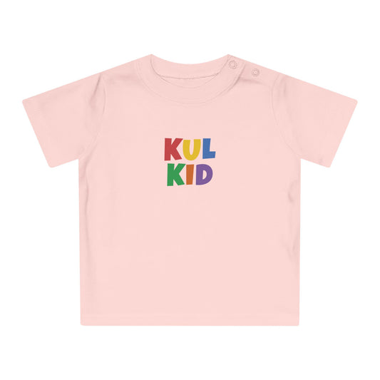 Basic Baby T-skjorte med Regnbuelogo (0–24 mnd)