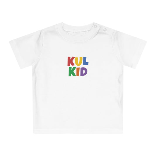 Basic Baby T-skjorte med Regnbuelogo (0–24 mnd)