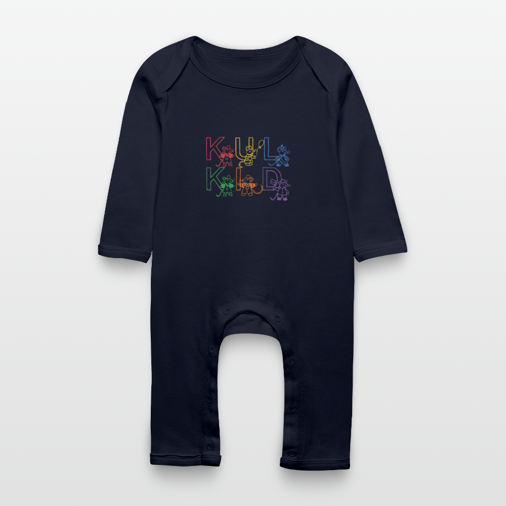 Baby Heldrakt – Økologisk Bomull & Langermet Komfort (3–18 mnd) - marine