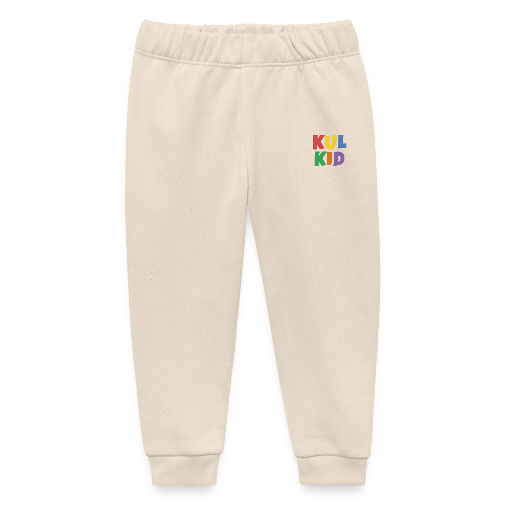 KUL KID Baby Joggebukse – Økologisk & Myk (6–36 mnd) - hvit grå
