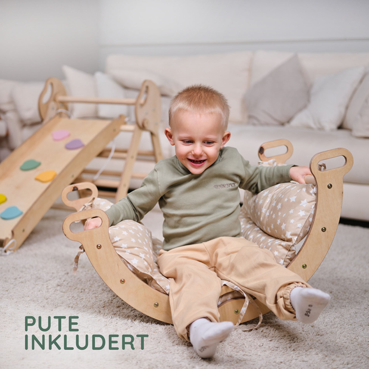 4-i-1 Montessori Klatrestativ 1-3 år (Brukt/SOM NY)