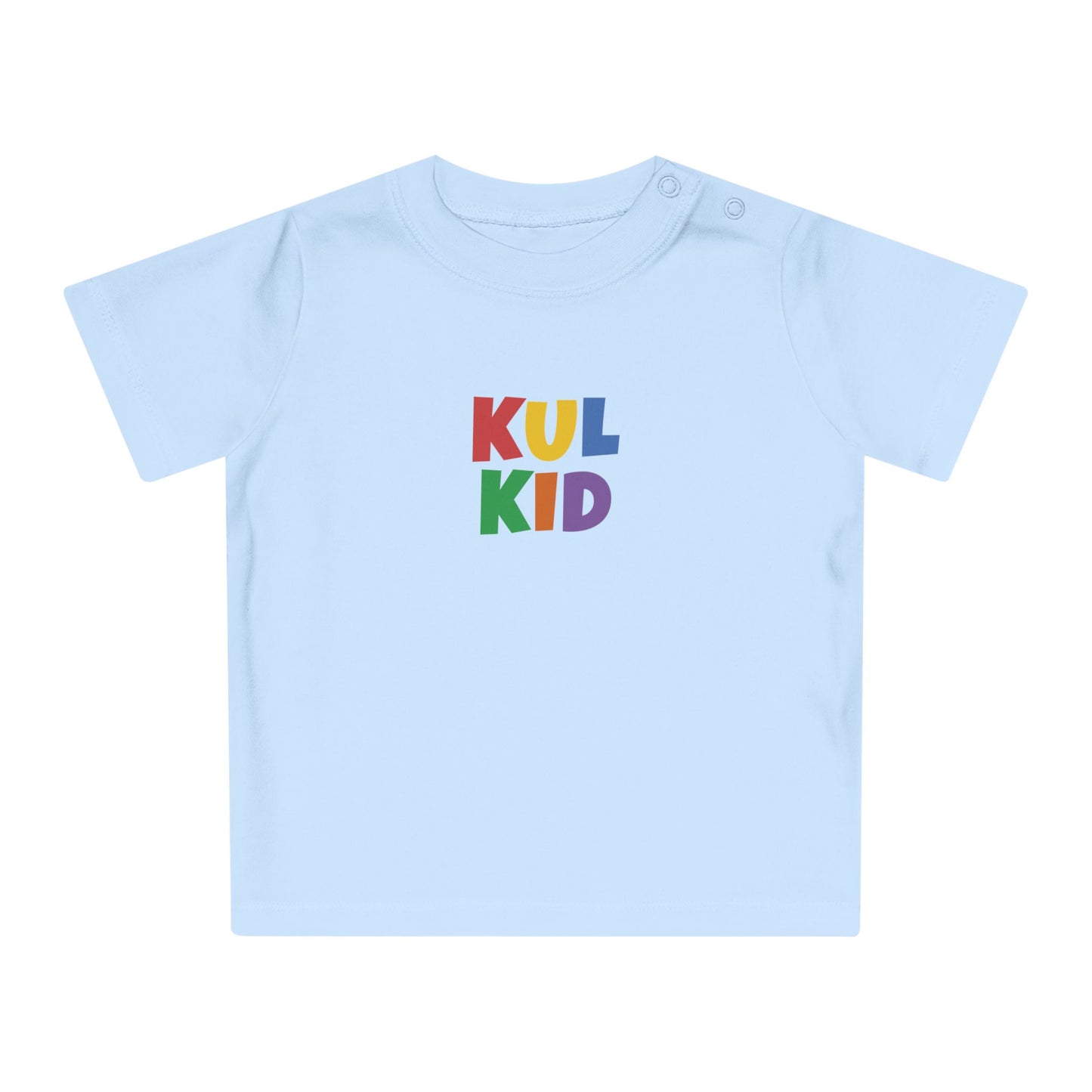 Basic Baby T-skjorte med Regnbuelogo (0–24 mnd)