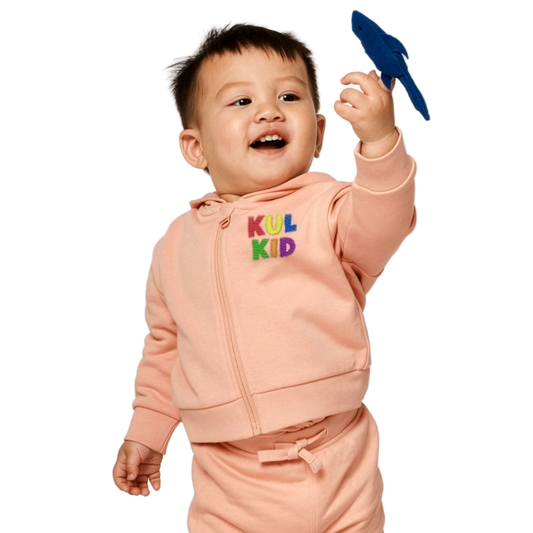 Baby Hettegenser – Økologisk bomull & myk glidelås (0–36 mnd)