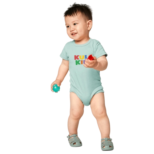 Kortermet Baby Body – Økologisk og myk (0–24 mnd)