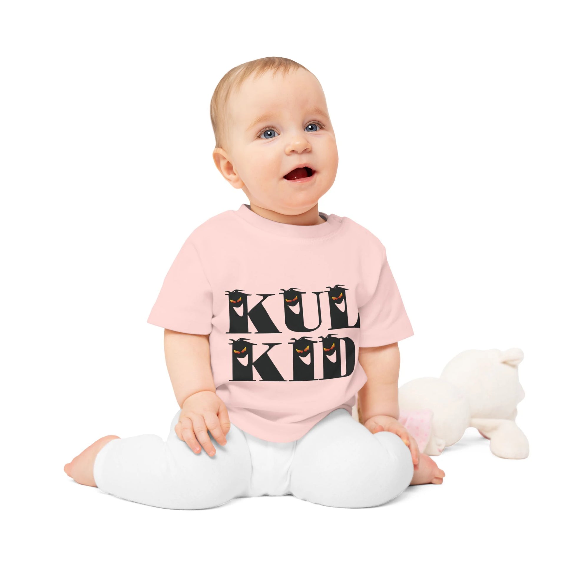 Baby t-skjorte med DØDSKUL print – Superkul barneklær 0–36 mnd