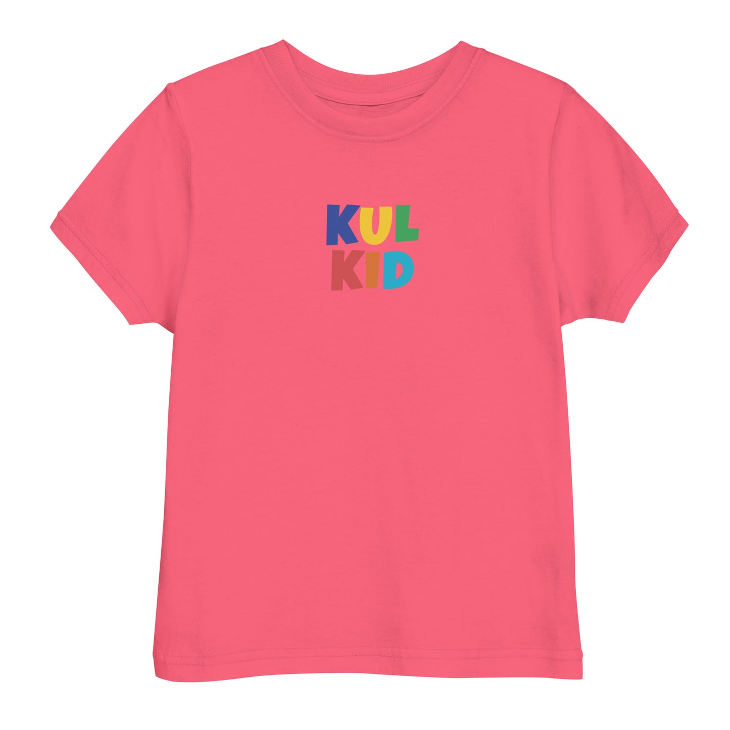 KULKID logo t-skjorte for barn, rosa – front
