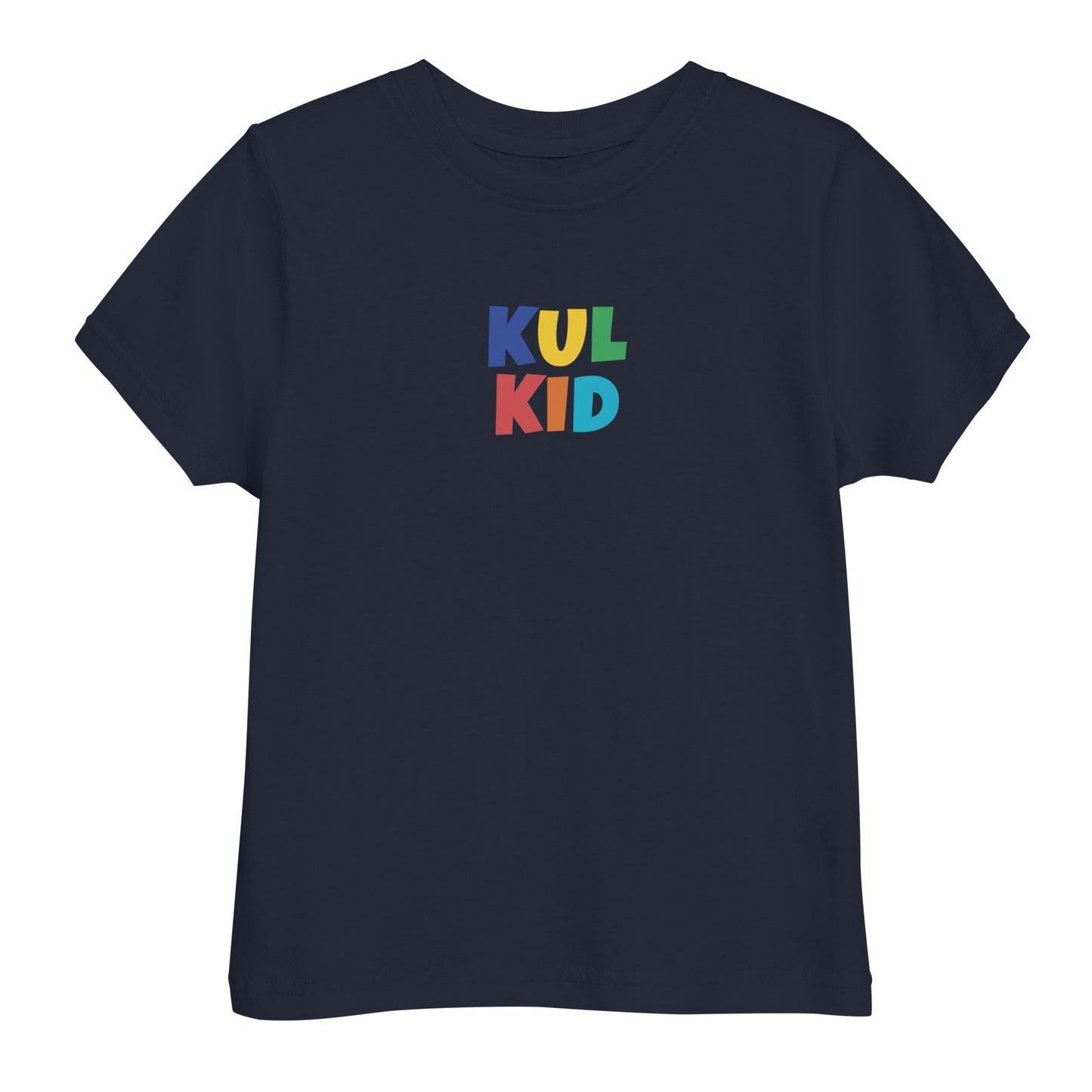 KULKID logo t-skjorte for barn, marineblå – front