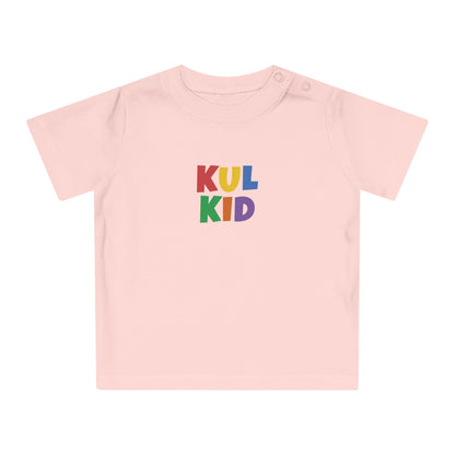 Basic Baby T-skjorte med Regnbuelogo (0–24 mnd)