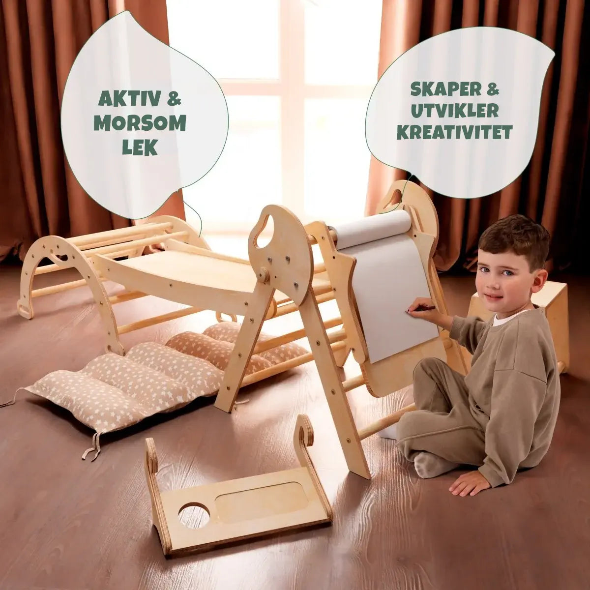 4-i-1 Montessori Klatrestativ (1–3 år) - detaljbilde 13 - KUL KID