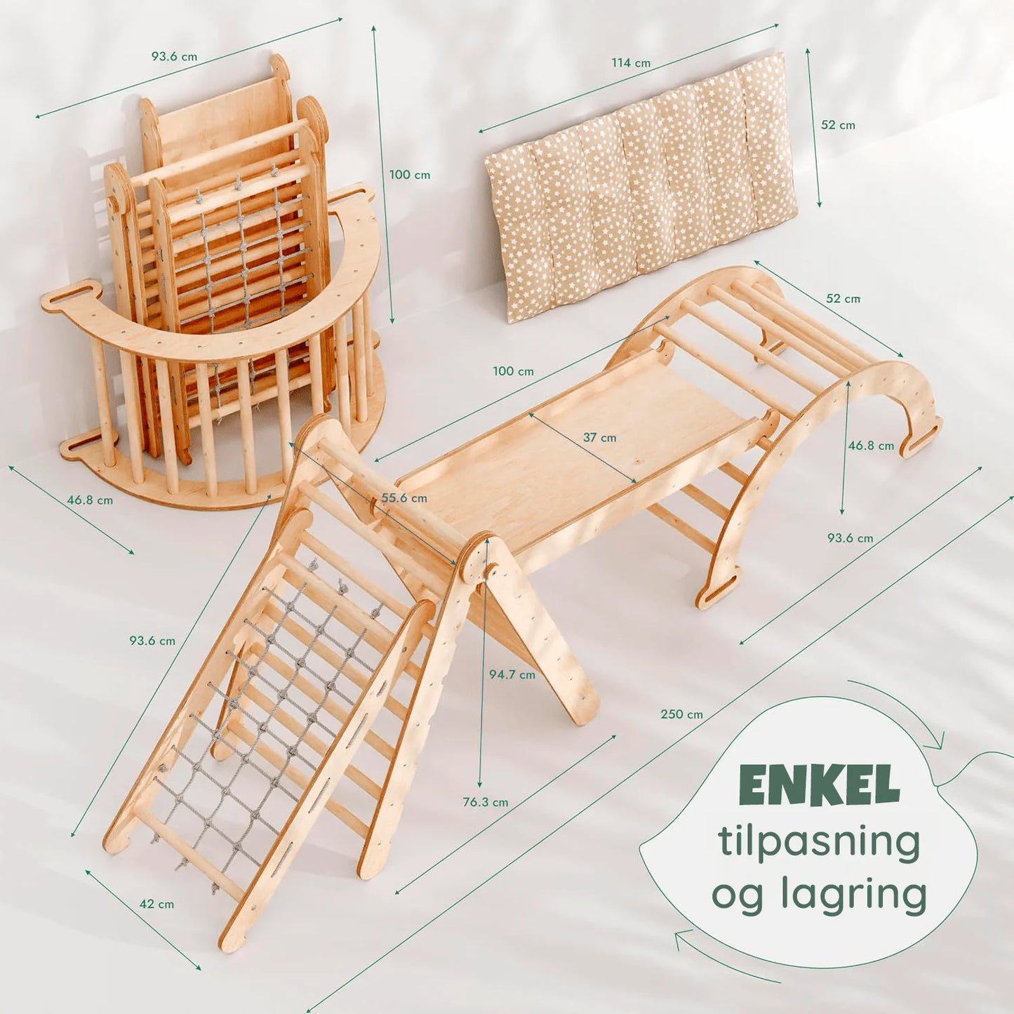5-i-1 Montessori Klatresett – (1–7 år)