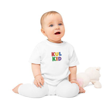 Basic Baby T-skjorte med Regnbuelogo (0–24 mnd)