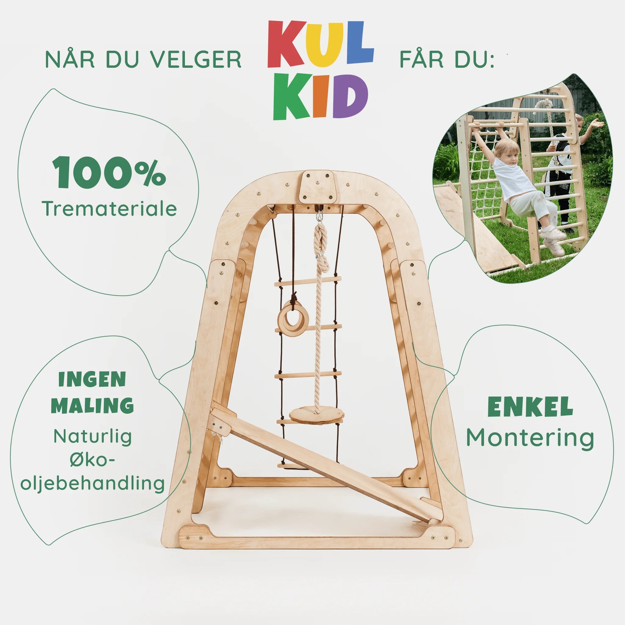 7-i-1 Innendørs Lekeplass - detaljbilde 6 - KUL KID