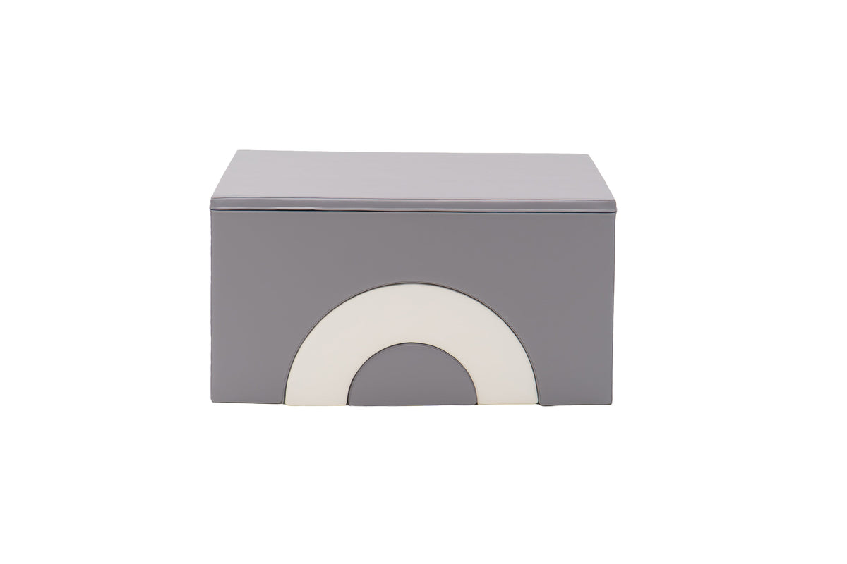 Klatresett i skum med bue - Laura XL Rainbow (3 deler) – Grå / Hvit