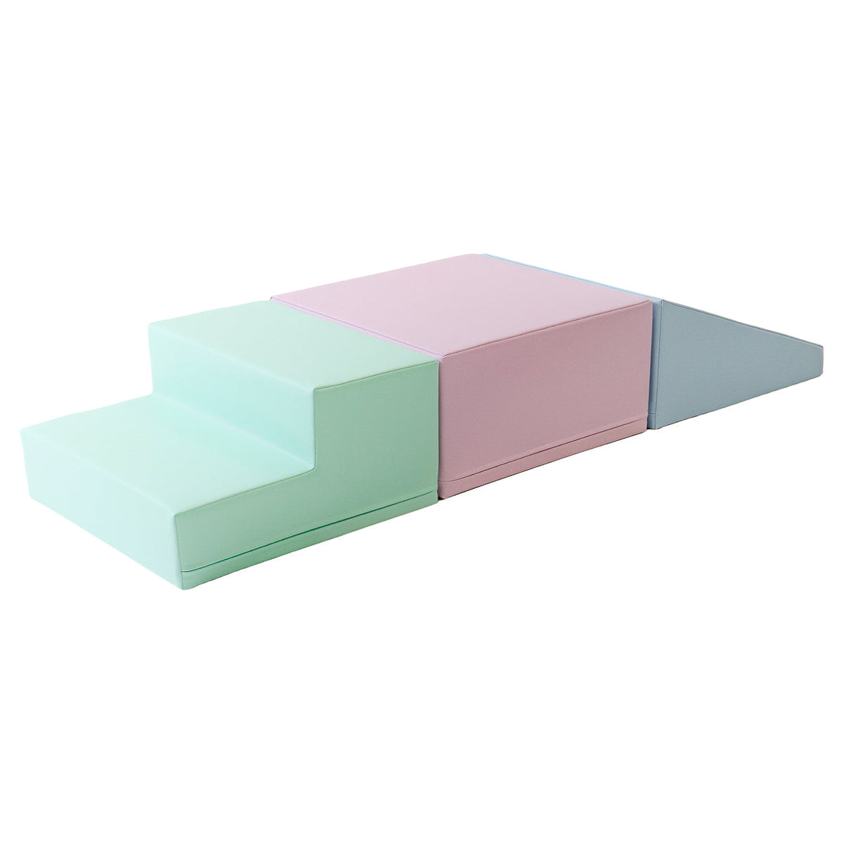 Klatresett i skum for baby - First Step Climber (3 deler) – Pastellmiks