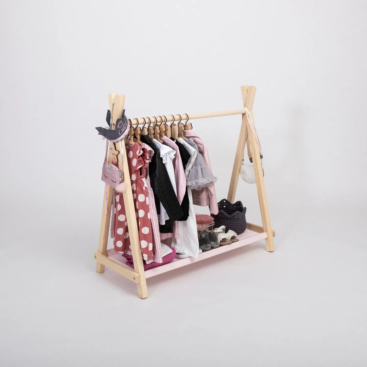 Klesstativ med oppbevaring - bilde 3 - KUL KID