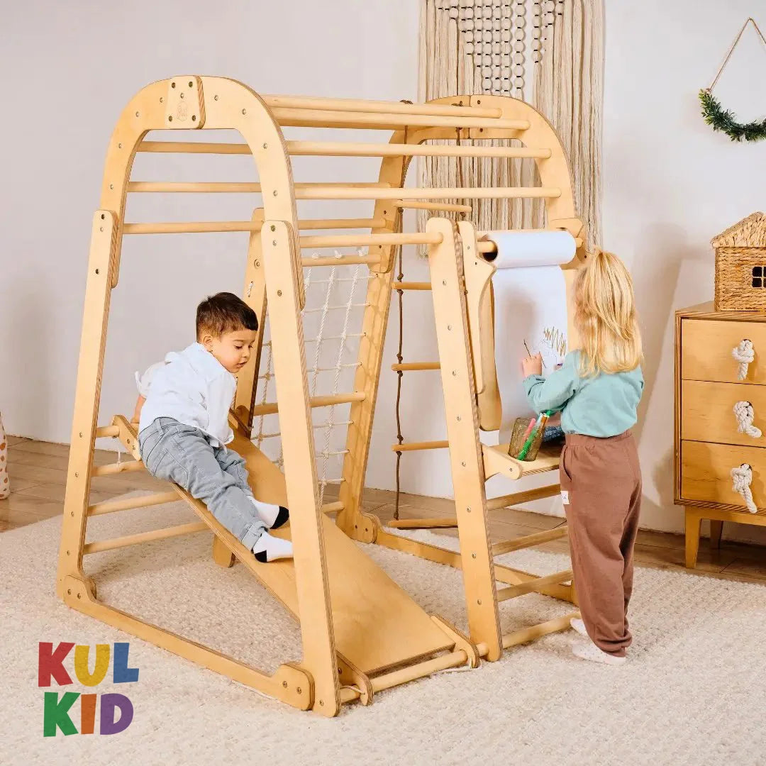 8-i-1 innendørs lekeplass – Beige